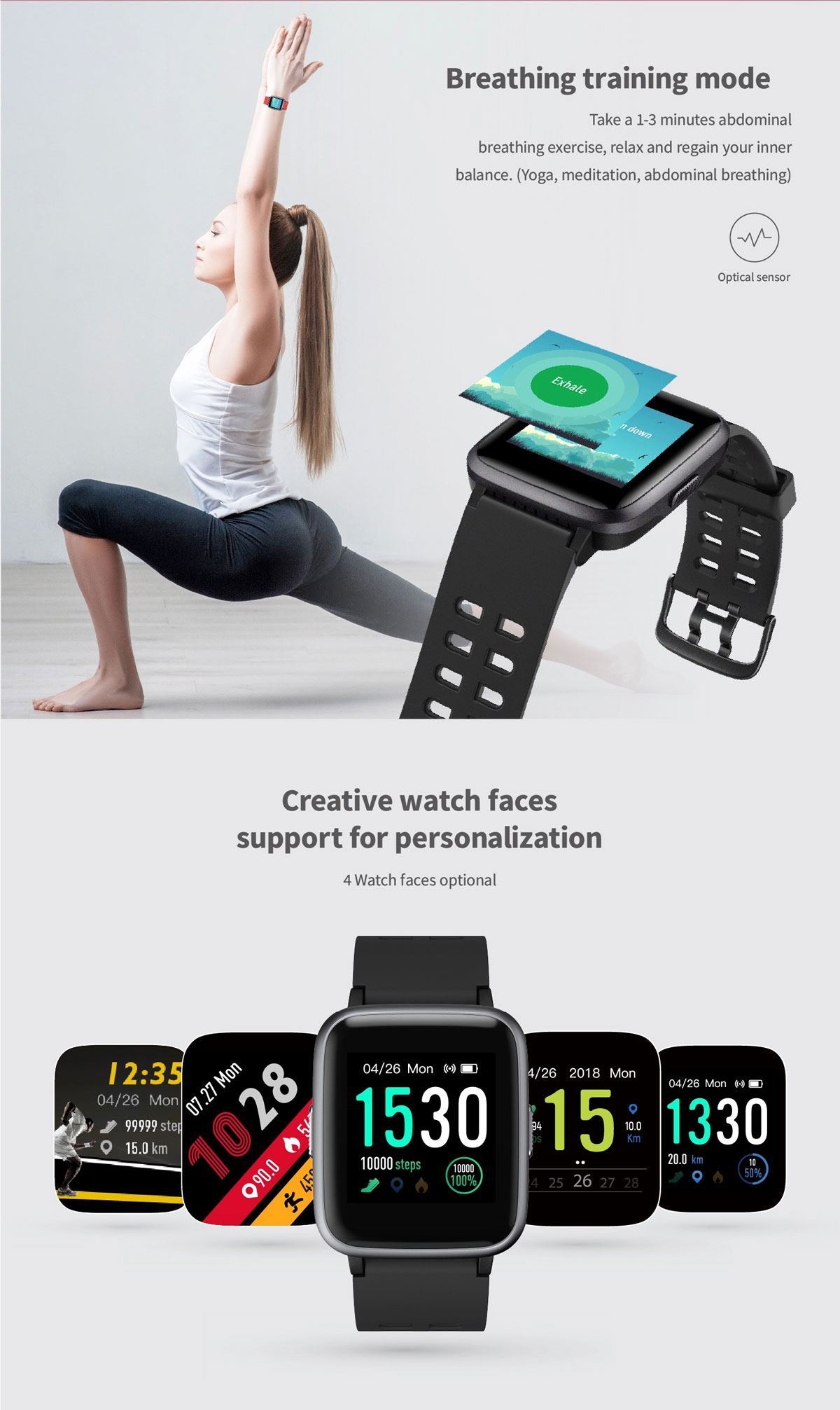 Willful::Willful Smart Watch sw020 IP68 ios&android