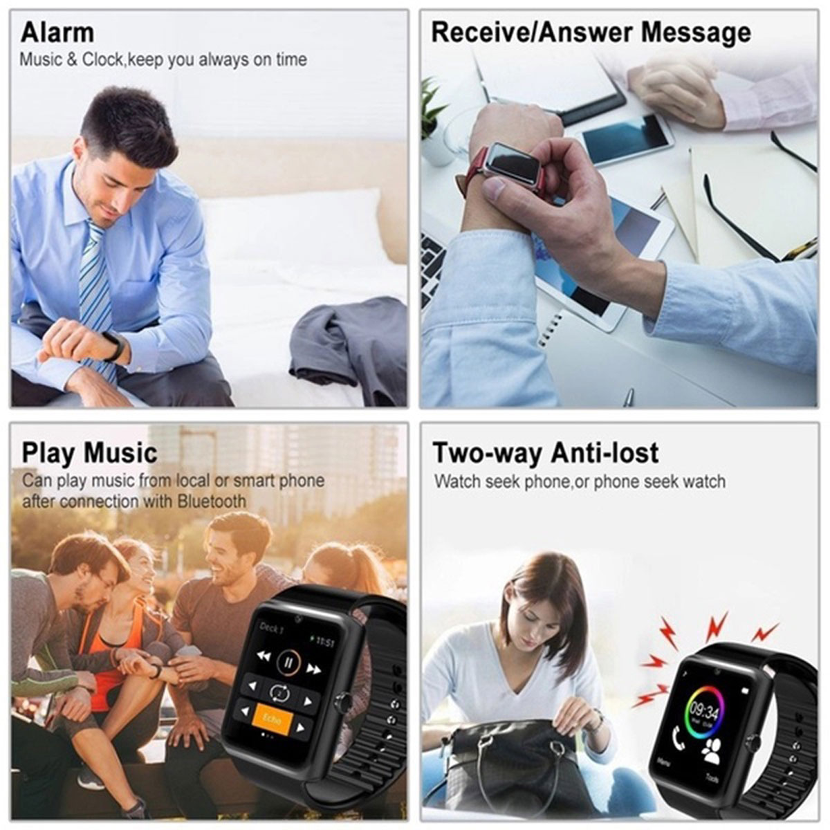 Willful Smartwatch SW016 with Camera SIM Card