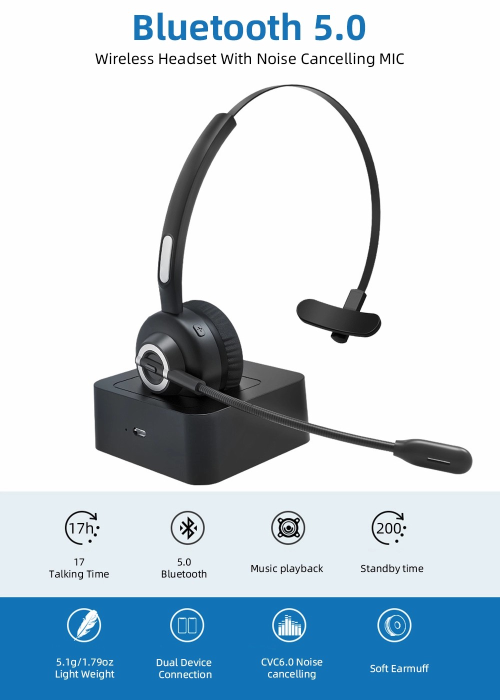 Willful M98 Bluetooth Headset